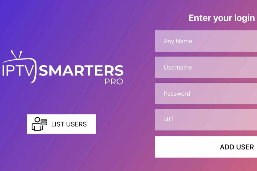 How to create an IPTV username and password?