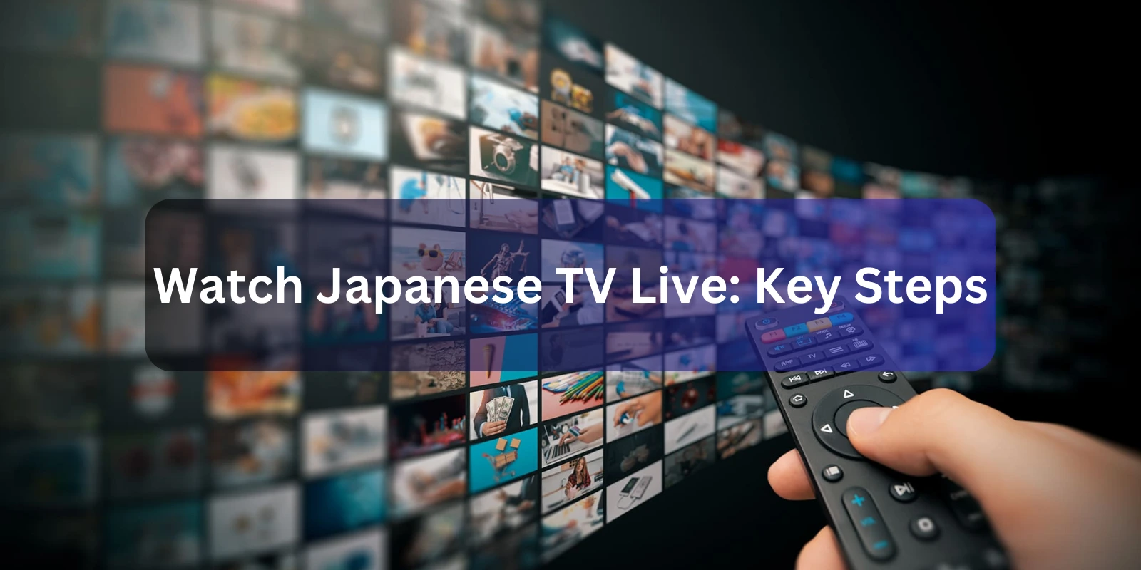 Watch Japanese TV Live: Key Steps